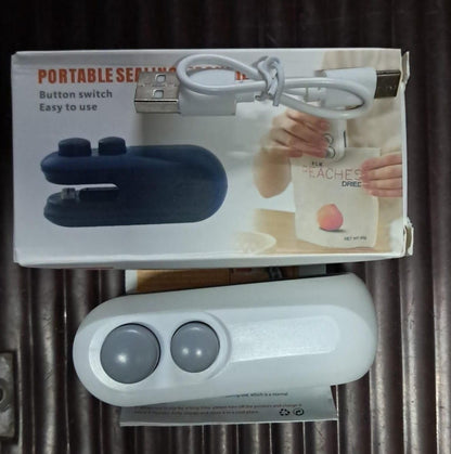 Seal and Cut with Ease: The 2-in-1 Portable Mini Bag Sealer – USB Rechargeable
