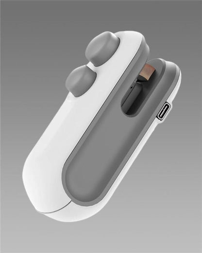 Seal and Cut with Ease: The 2-in-1 Portable Mini Bag Sealer – USB Rechargeable