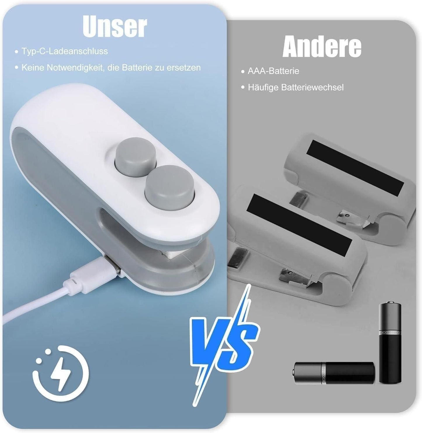 Seal and Cut with Ease: The 2-in-1 Portable Mini Bag Sealer – USB Rechargeable